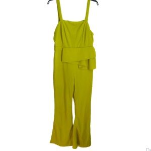 NWT SEDUCTION Y2K Flare Bellbottom Jumpsuit in Pea Green